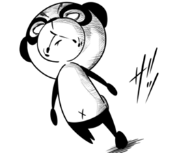 Protruding teeth panda Sticker4 sticker #13078456