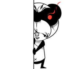 Protruding teeth panda Sticker4 sticker #13078461