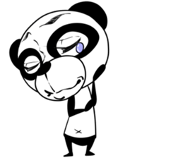 Protruding teeth panda Sticker4 sticker #13078471