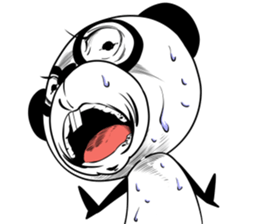 Protruding teeth panda Sticker4 sticker #13078473