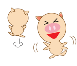 Pigs sometimes mice sticker #13079438