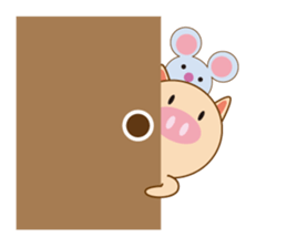 Pigs sometimes mice sticker #13079440