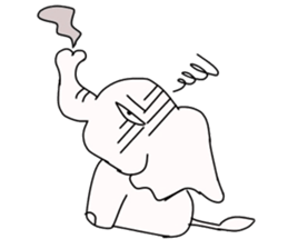 white elephant PAO sticker #13079981