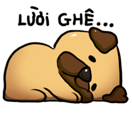 Pugi Pug sticker #13080042