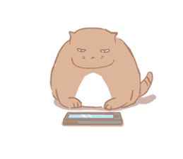 fat Qcat sticker #13080650