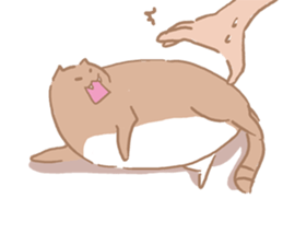 fat Qcat sticker #13080660