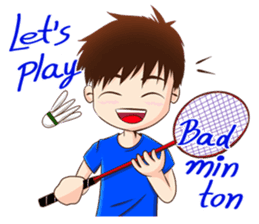 Let's play Badminton (ENG) sticker #13080678