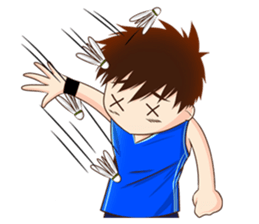 Let's play Badminton (ENG) sticker #13080687
