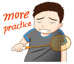 Let's play Badminton (ENG) sticker #13080692