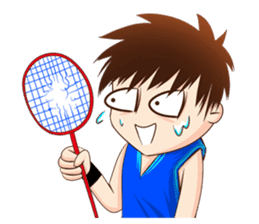 Let's play Badminton (ENG) sticker #13080698