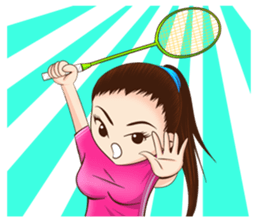 Let's play Badminton (ENG) sticker #13080702