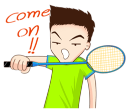 Let's play Badminton (ENG) sticker #13080705