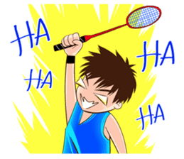 Let's play Badminton (ENG) sticker #13080715