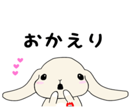 A rabbit's daughter. sticker #13080762