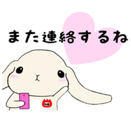 A rabbit's daughter. sticker #13080766