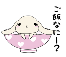 A rabbit's daughter. sticker #13080771