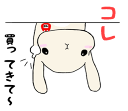 A rabbit's daughter. sticker #13080773