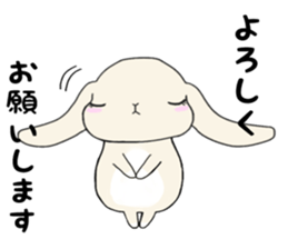 A rabbit's daughter. sticker #13080775