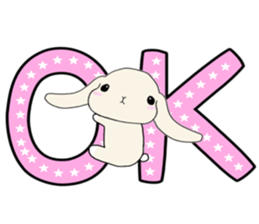 A rabbit's daughter. sticker #13080781