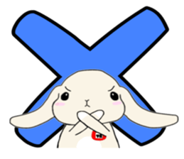 A rabbit's daughter. sticker #13080783