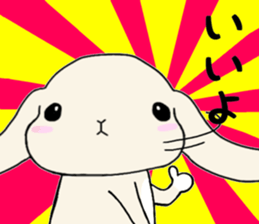 A rabbit's daughter. sticker #13080788