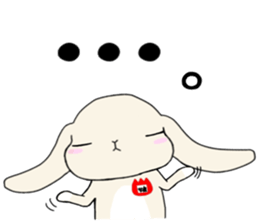 A rabbit's daughter. sticker #13080795