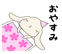 A rabbit's daughter. sticker #13080797