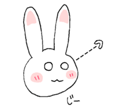 Rabbit Sticker (Name:Usa) sticker #13081846