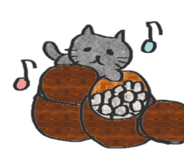 cat and igo 3 sticker #13084250