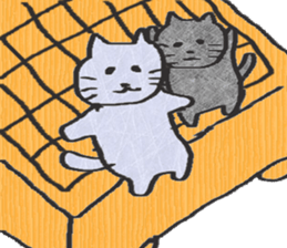 cat and igo 3 sticker #13084253