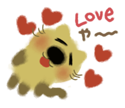 Powdered green tea cat sticker #13084369