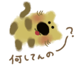 Powdered green tea cat sticker #13084385