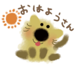 Powdered green tea cat sticker #13084390