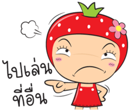 strawberry zaa sticker #13085155