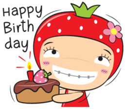 strawberry zaa sticker #13085159