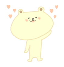 little bear hachi. sticker #13086046