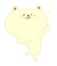 little bear hachi. sticker #13086059