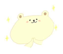 little bear hachi. sticker #13086060