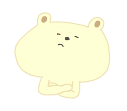 little bear hachi. sticker #13086071