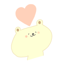 little bear hachi. sticker #13086085