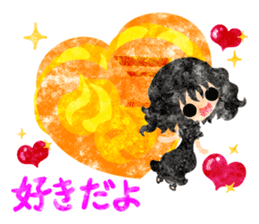 Pumpkin sweets and little people sticker #13086490