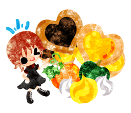 Pumpkin sweets and little people sticker #13086513