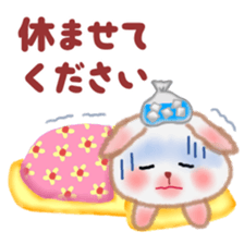 Winter pretty rabbit 6 sticker #13086530