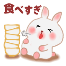 Winter pretty rabbit 6 sticker #13086555