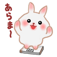 Winter pretty rabbit 6 sticker #13086556