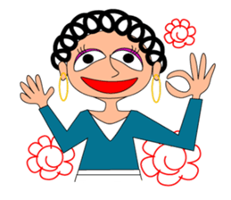 hanamaru mum sticker #13086997