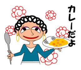 hanamaru mum sticker #13087000