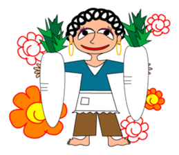 hanamaru mum sticker #13087009