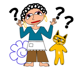 hanamaru mum sticker #13087016