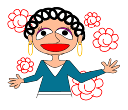 hanamaru mum sticker #13087022